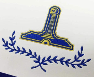 Blue Lodge Officers Apron Set of 11 Machine Embroidered Masonic Regali | Regalia Lodge