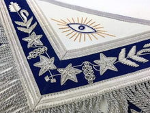 Charger l&#39;image dans la galerie, Masonic Grand Lodge Past Master Apron Gold &amp; Silver Hand Embroidery Apron | Regalia Lodge