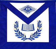 Carica l&#39;immagine nel visualizzatore di Gallery, Masonic Blue Lodge Officers Aprons with wreath - Set of 12 Aprons | Regalia Lodge