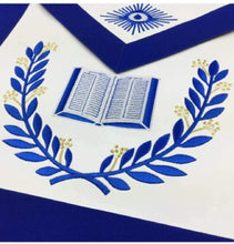 Carica l&#39;immagine nel visualizzatore di Gallery, Masonic Blue Lodge Officers Aprons with wreath - Set of 12 Aprons | Regalia Lodge