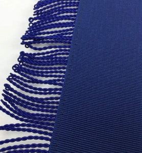 Masonic Blue Lodge Master Mason Apron Machine Embroidery with Fringe Navy | Regalia Lodge