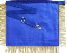 画像をギャラリービューアに読み込む, Masonic Past Master Apron Blue Bullion Hand Embroidered | Regalia Lodge