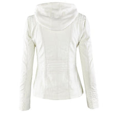 Load image into Gallery viewer, Women&#39;s Short Leather Pu Leather Jacket | Regalia Lodge