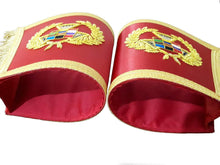 画像をギャラリービューアに読み込む, Past High Priest Gauntlet Cuff Set, Royal Arch PHP Masonic Cuffs | Regalia Lodge