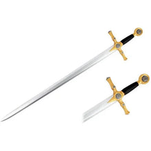 Carica l&#39;immagine nel visualizzatore di Gallery, Foam Medieval Masonic Sword, 46&quot;-LARP Weapon Costume Accessory Movie-Mason Sword Cosplay-Freemasons Sword | Regalia Lodge