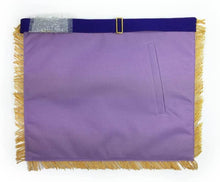 Afbeelding in Gallery-weergave laden, Masonic Blue Lodge Past Master Gold Machine Embroidery Purple Apron | Regalia Lodge