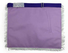 Afbeelding in Gallery-weergave laden, Masonic Blue Lodge Past Master Silver Machine Embroidery Freemason Purple Apron | Regalia Lodge