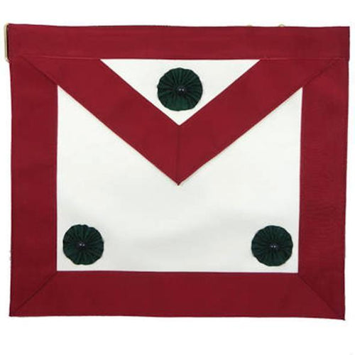 Knight Mason Apron Maroon | Regalia Lodge
