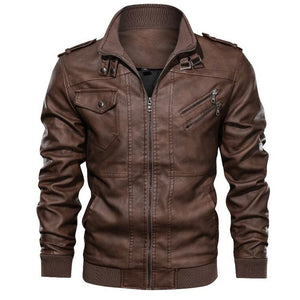 PU Leather Jacket – Hoodless Plain Style | Regalia Lodge