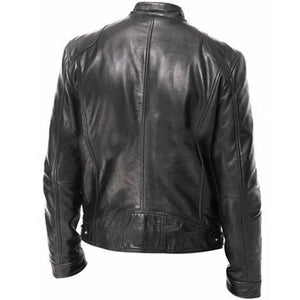 PU Leather Jacket Slim Leather Jacket | Regalia Lodge