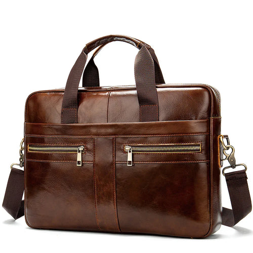 Business men briefcase cowhide layer Hard briefcase Handbag Business Briefcase | Regalia Lodge