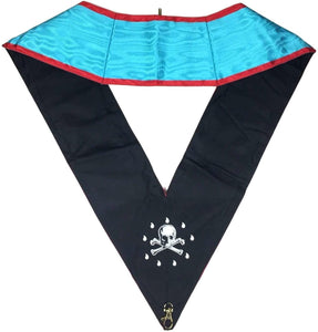 Memphis Misraim Officer Collars Machine Embroidery Set - Set of 9 Collar | Regalia Lodge
