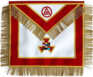 Masonic Royal Arch Past High Priest Apron PHP with Fringe Hand Embroidered | Regalia Lodge