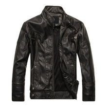 Load image into Gallery viewer, Men&#39;s PU Leather Jacket-Casual Leather jacket for mens-biker Lightweight Leather jacket | Regalia Lodge