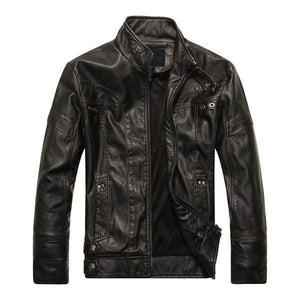 Men's PU Leather Jacket-Casual Leather jacket for mens-biker Lightweight Leather jacket | Regalia Lodge