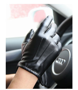 WARMEN men's PU leather gloves - WARMEN Winter Leather Gloves for Men-WARMEN Mens Texting Winter Gloves -Warmen Faux Leather Winter Gloves | Regalia Lodge