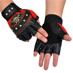 Men's leather gloves Men's leather fingerless gloves -black leather fingerless gloves | Regalia Lodge