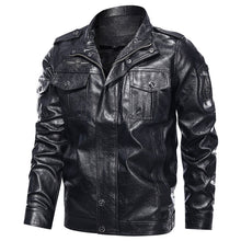 Carica l&#39;immagine nel visualizzatore di Gallery, Men&#39;s Washed PU Leather Casual Men&#39;s Leather Jacket-Leather jacket for mens | Regalia Lodge