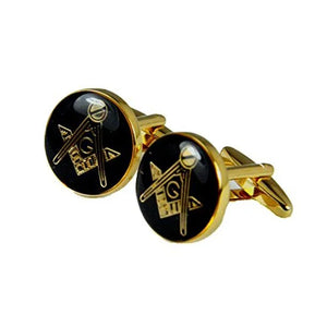 Freemason Cufflinks Mason Cuff Links Masonic Emblem Square & Compass | Regalia Lodge