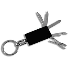 Carica l&#39;immagine nel visualizzatore di Gallery, 8 Function Multi-Tool Mason/Masonic Logo Keychain Color Black - Masonic Keychains - Freemason Keychain - Black Masonic Pendant Key Rings | Regalia Lodge