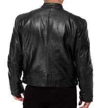 Load image into Gallery viewer, Pu Leather Collar Slim Leather Jacket | Regalia Lodge