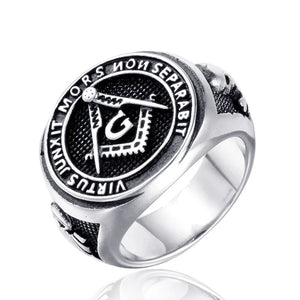 Religious Masonic Stainless Steel Ring Symbol G Ring Fashion Compass Masonic Ring Freemason Symbol Ring | Regalia Lodge
