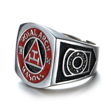 Load image into Gallery viewer, Stainless Steel G Ring Men&#39;s Jewelry Vintage Masonic Ring Titanium Steel Gift | Regalia Lodge