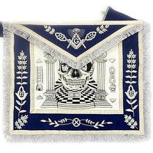 Carica l&#39;immagine nel visualizzatore di Gallery, Masonic Regalia Custom Design Skull Pillars Masters Carpet Handmade Bullion Masonic Apron | Regalia Lodge