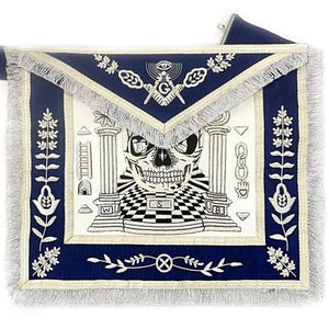 Masonic Regalia Custom Design Skull Pillars Masters Carpet Handmade Bullion Masonic Apron | Regalia Lodge