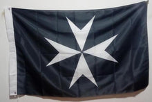 Carica l&#39;immagine nel visualizzatore di Gallery, Knights of Malta Masonic Flag Black | Regalia Lodge
