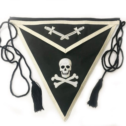 Knights Templar Lambskin Hand Embroidered Apron | Regalia Lodge