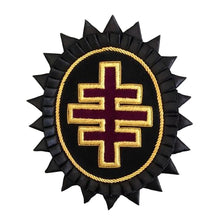 Carica l&#39;immagine nel visualizzatore di Gallery, Knights Templar Chapeau Rosettes - Bullion Embroidery | Regalia Lodge