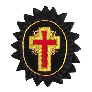 Knights Templar Chapeau Rosettes - Bullion Embroidery | Regalia Lodge