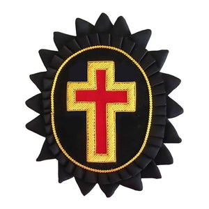 Knights Templar Chapeau Rosettes - Bullion Embroidery | Regalia Lodge