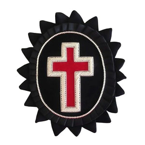 Knights Templar Chapeau Rosettes - Bullion Embroidery | Regalia Lodge