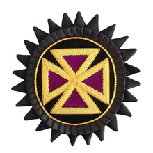 Carica l&#39;immagine nel visualizzatore di Gallery, Knights Templar Chapeau Rosettes - Bullion Embroidery | Regalia Lodge