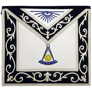 Masonic Regalia Blue Lodge Past Master Masons Silk Threaded Masonic Apron | Regalia Lodge