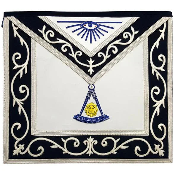 Masonic Regalia Blue Lodge Past Master Masons Silk Threaded Masonic Apron | Regalia Lodge