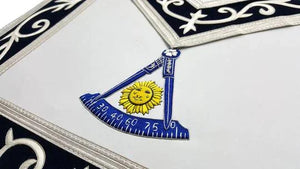 Masonic Regalia Blue Lodge Past Master Masons Silk Threaded Masonic Apron | Regalia Lodge