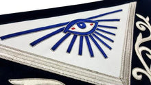 Load image into Gallery viewer, Masonic Regalia Blue Lodge Past Master Masons Silk Threaded Masonic Apron | Regalia Lodge