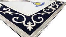 Load image into Gallery viewer, Masonic Regalia Blue Lodge Past Master Masons Silk Threaded Masonic Apron | Regalia Lodge