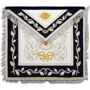 Masonic Regalia Past Master Apron Gold & Silver Hand Unique Masons Regalia Embroidery Apron | Regalia Lodge