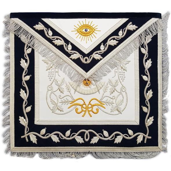 Masonic Regalia Past Master Apron Gold & Silver Hand Unique Masons Regalia Embroidery Apron | Regalia Lodge