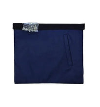 Carica l&#39;immagine nel visualizzatore di Gallery, Master Mason Regalia Bullion Rays Embroidered Masonic Apron with Tassels - Navy | Regalia Lodge