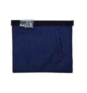 Master Mason Regalia Bullion Rays Embroidered Masonic Apron with Tassels - Navy | Regalia Lodge