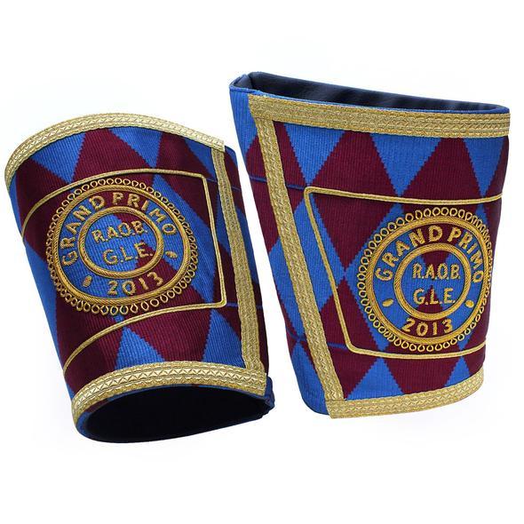 Masonic Gauntlets Cuffs - Embroidered | Regalia Lodge