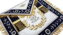 Carica l&#39;immagine nel visualizzatore di Gallery, Past Master Masons Regalia Masonic Blue Lodge Apron With Wreath Bullion Hand Embroidered | Regalia Lodge