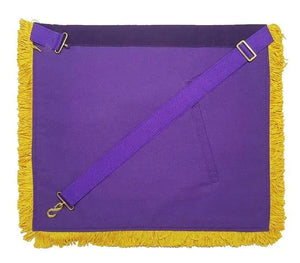 Past Master Masons Regalia Mylar Embroidered Masonic Apron - Purple | Regalia Lodge