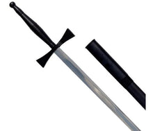 Carica l&#39;immagine nel visualizzatore di Gallery, Masonic Sword with Black Hilt and Black Scabbard 35 3/4&quot; + Free Case | Regalia Lodge