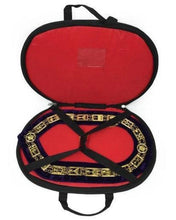 Afbeelding in Gallery-weergave laden, Shriner - Masonic Chain Collar - Gold/Silver on Red | Regalia Lodge